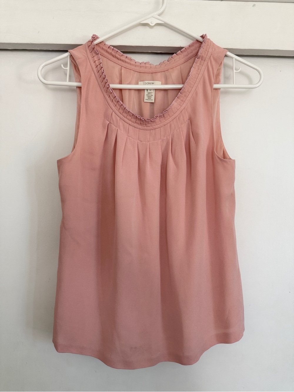 J. Crew pink silk chic tank top 6